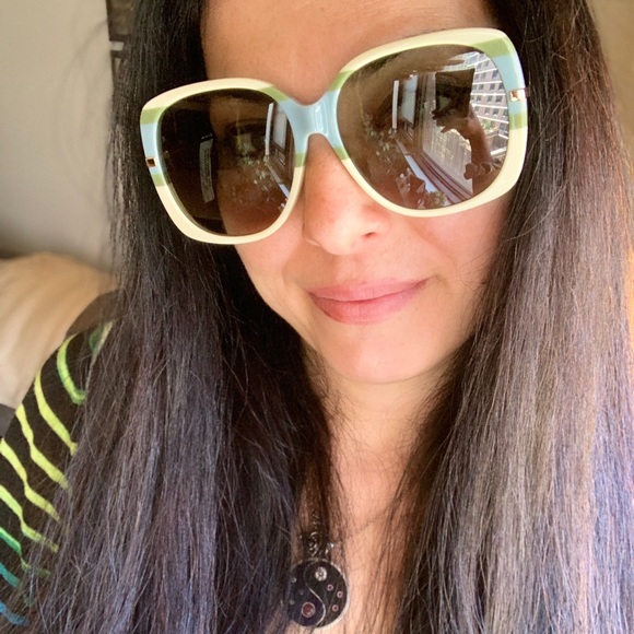 SOLD ⛔️Authentic Gucci 59 Oversized Square acetate/metal sunglasses - Picture 9 of 14